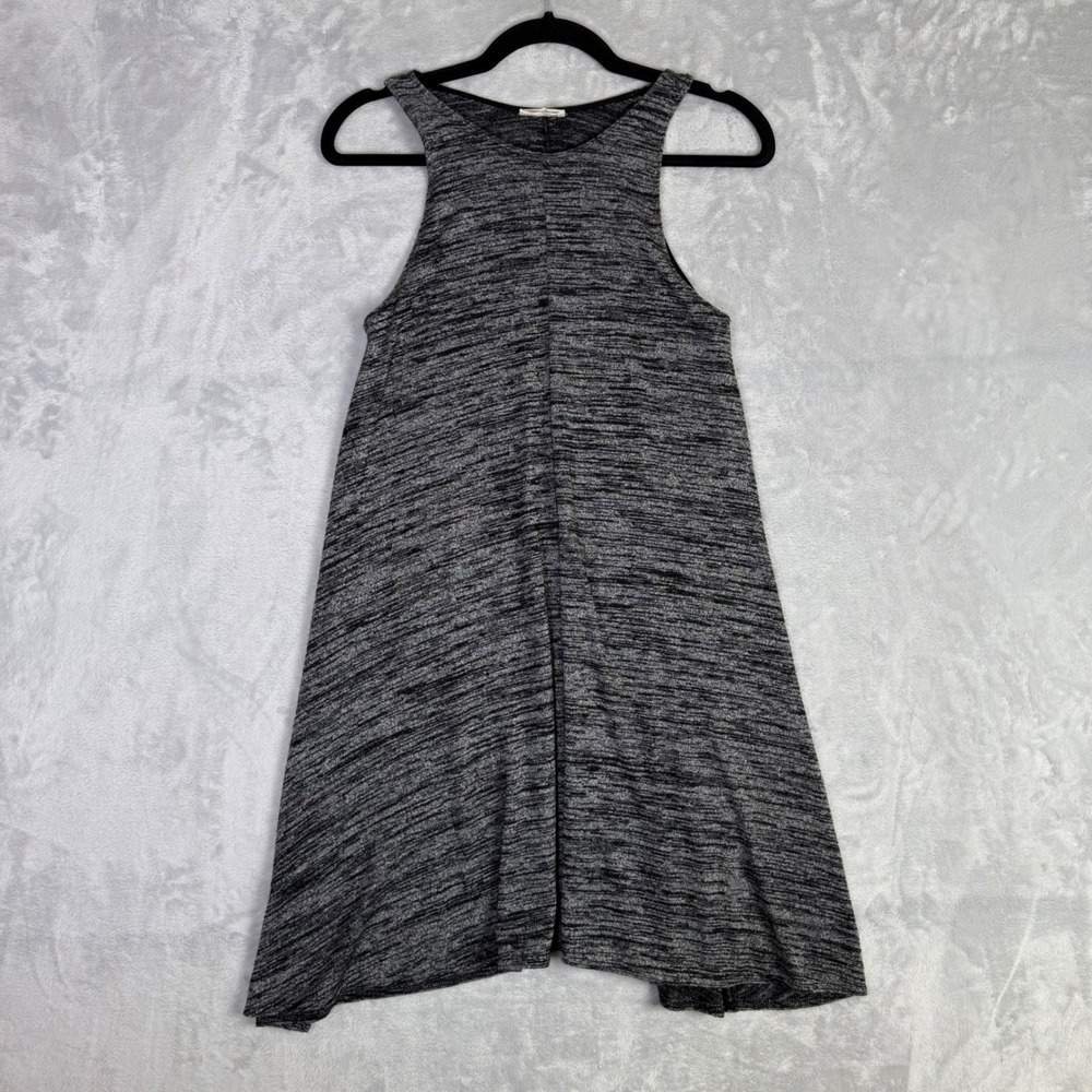 Wilfred Free Mini Dress Women Small Grey Space Dye Sleeveless A-Line 55194